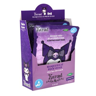 PRENDITI CURA - Maschere in tessuto Kuromi - HK KUROMI GLOW FACE MASK DL-12