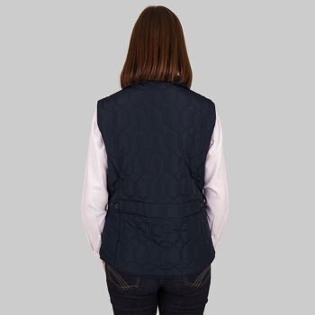 Grenouille Ladies Plain Lime Peach Finish Diamond Gilet 4