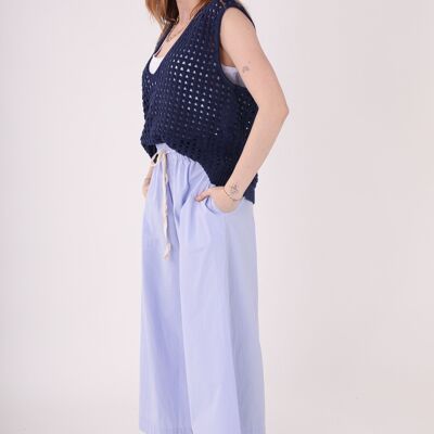 Oversized, lightweight wide-leg pants with elasticated waist - PALO