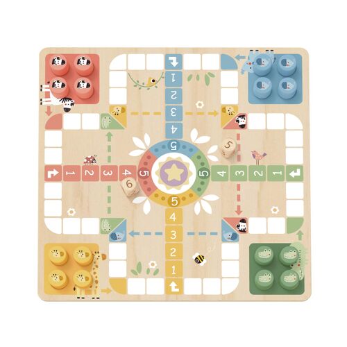2 in 1 Games: Ludo, Snakes and Ladders pastel