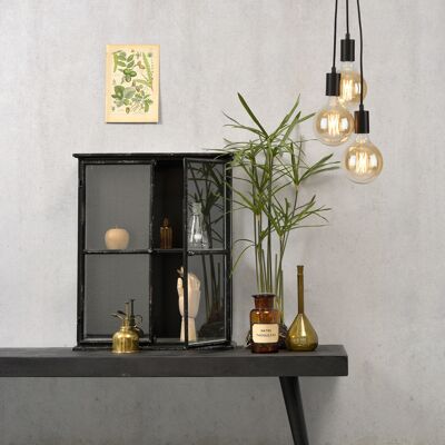 Pendant lamp OSLO/H black