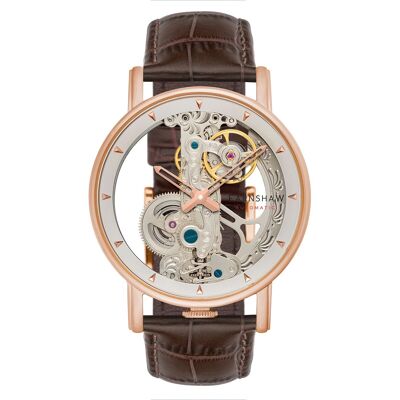 EARNSHAW – Fowler Bridge Skeleton Automatic – ES-8225-03 – Orologio da uomo – Movimento automatico scheletrato a due lancette