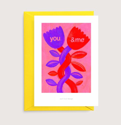 You & me | Illustration card