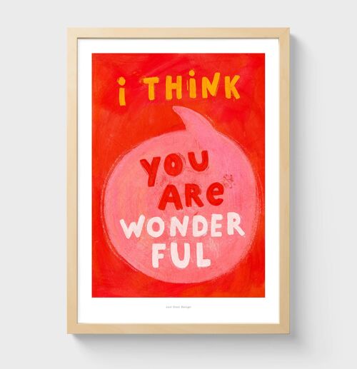 A5 You are wonderful | Illustration art print