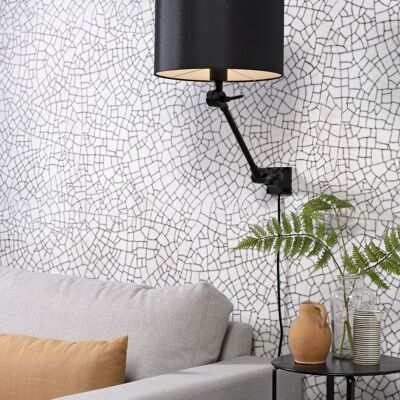 Black AMSTERDAM wall lamp