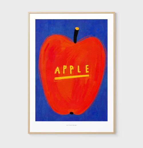 A4 Simple apple | Illustration art print