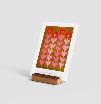 Fleurs d'amour | Carte d'illustration 2