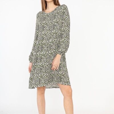 Leopard print flared dress - RAJA