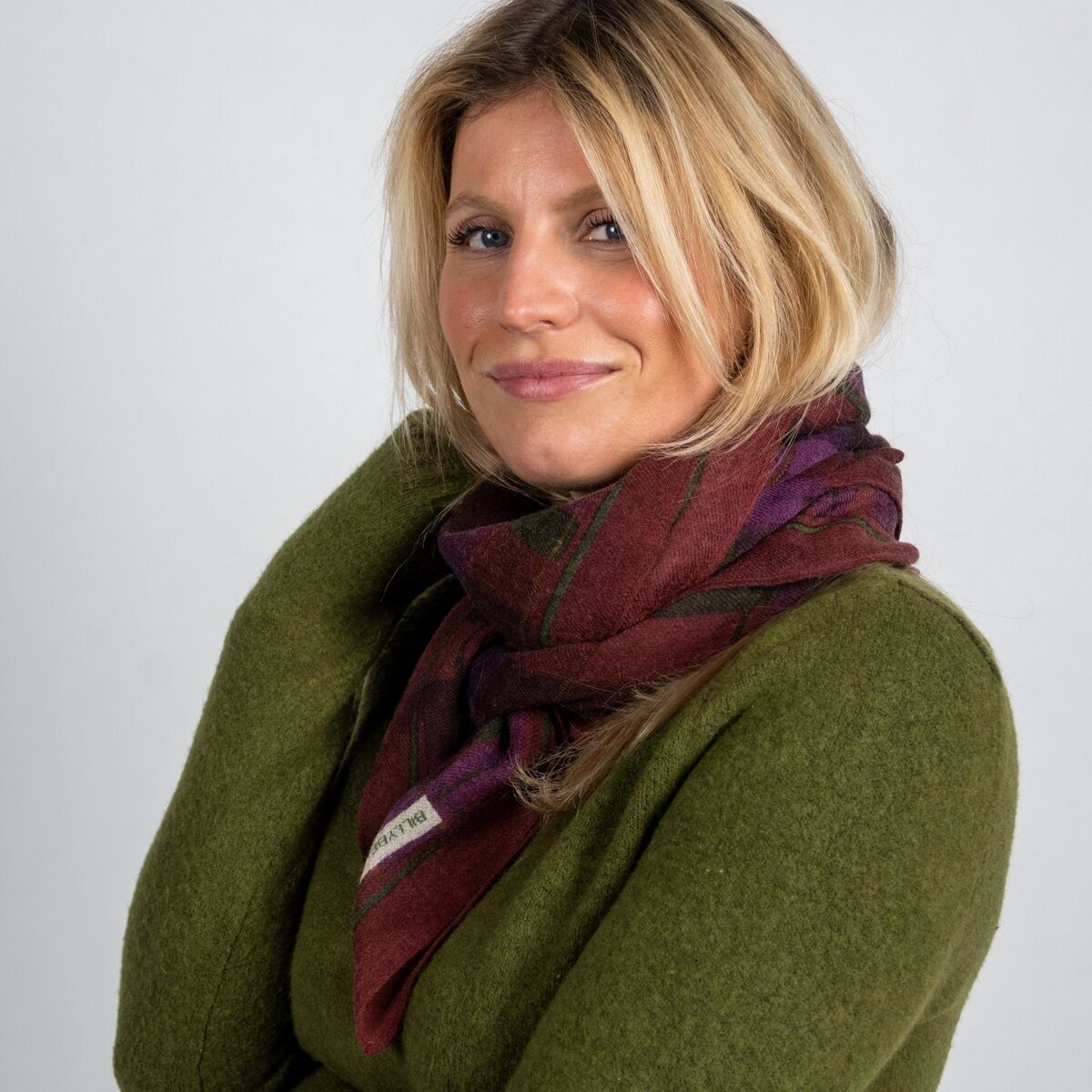 100% wool scarf Violet