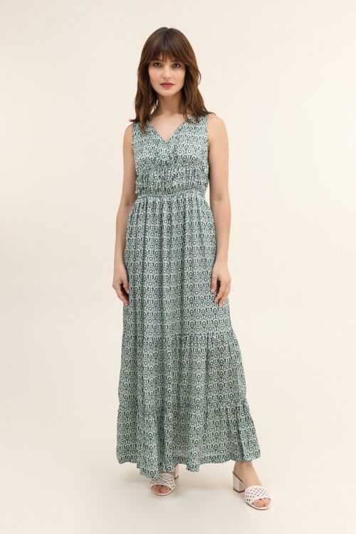 Robe longue à motif - RENES
