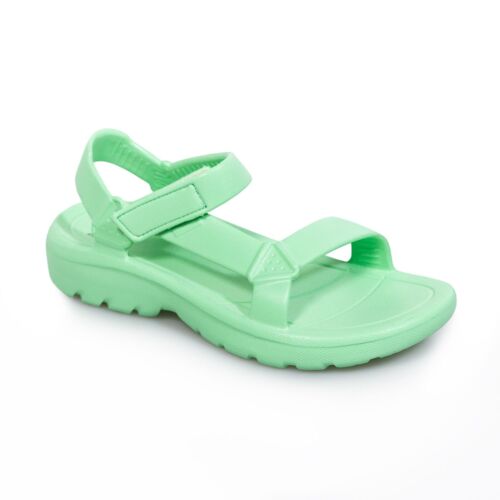 MAUI Menta. Sandalia unisex plana outdoor urbano con cierre autoadherente velcro