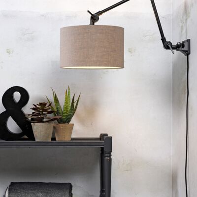 Dark linen AMSTERDAM wall lamp