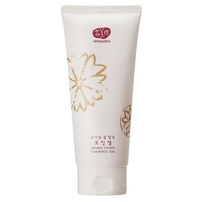 Foaming cleansing gel with fermented organic flowers 200ml cabin format