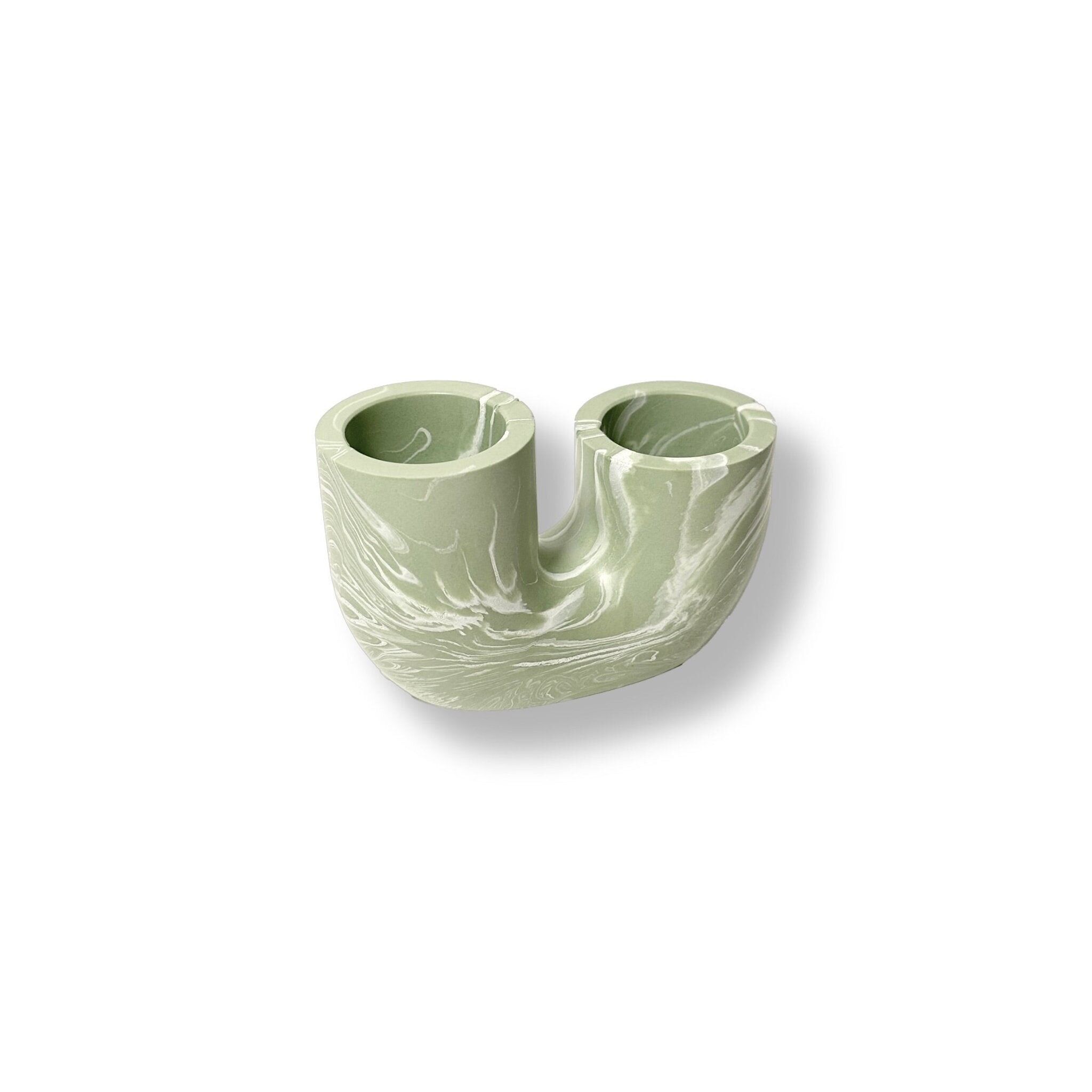 Selenite candle holder