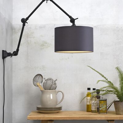 Dark gray AMSTERDAM wall light