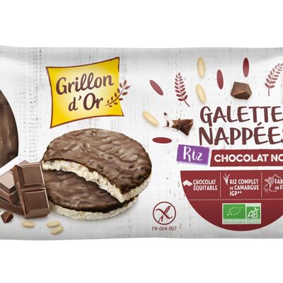 GRILLON D'OR Organic Dark Chocolate Coated Rice Cakes