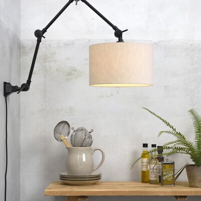 Light linen AMSTERDAM wall light