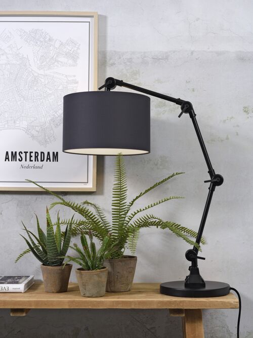 Lampe de table AMSTERDAM gris foncé