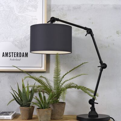Lámpara de mesa AMSTERDAM gris oscuro