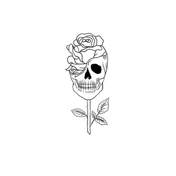 Skull rose 2