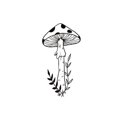 Mushroom tattoo