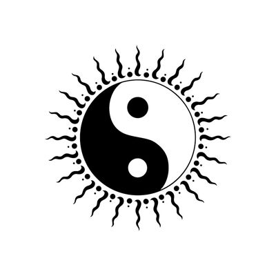 tatuaje de yin y yang