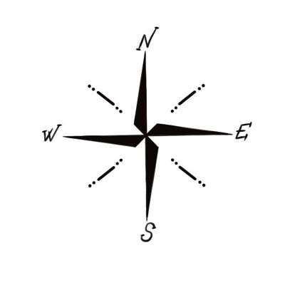 Kompass-Tattoo