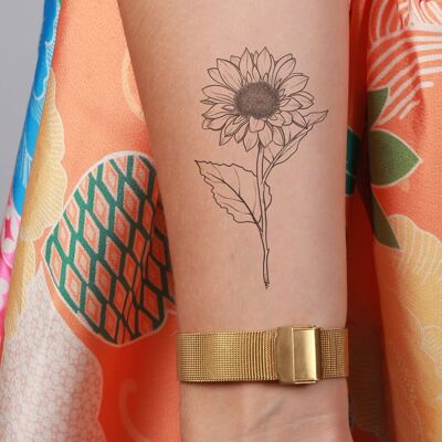 Tatuaje de girasol