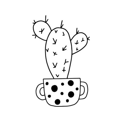 cactus minimalista