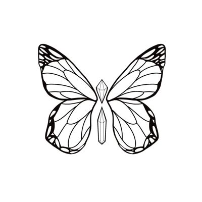 Schmetterlings-Tattoo