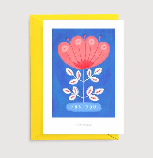 Flower for you | Illustration card