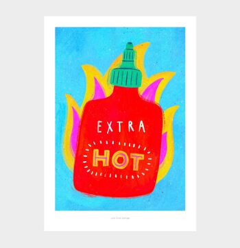 A3 Sauce extra piquante | Impression d’art d’illustration 2