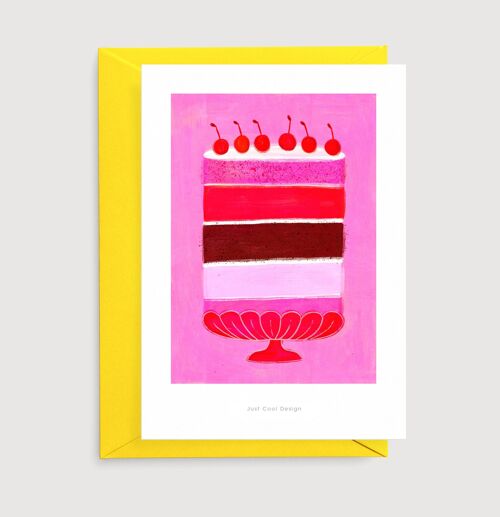 Cherry cake | Illustration card