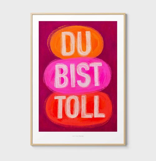 A4 Du bist toll | Illustration art print