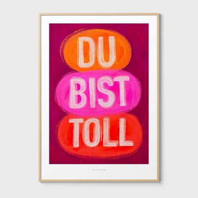 A4 Du bist toll | Illustration art print