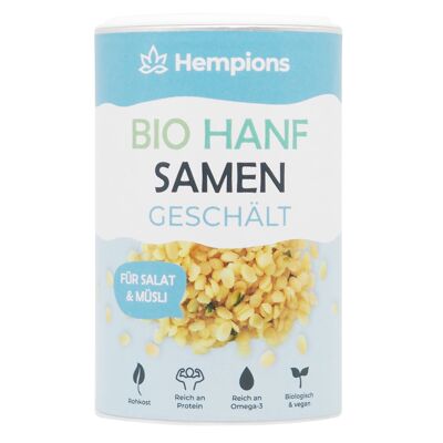 HEMPIONS graines de chanvre bio pelées 200 g - paquet de 6