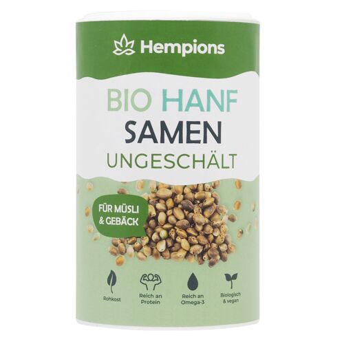 HEMPIONS organic hemp seeds unpeeled 200 g - pack of 6