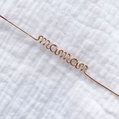 Bracciale mamma riempito in oro rosa 14k