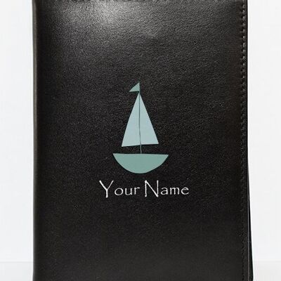 La custodia per passaporto "Nave + Nome - Medio" può essere personalizzata