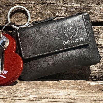 Key case "Earth + Name" Personalizable