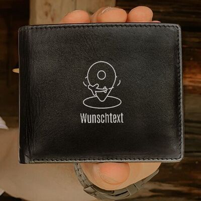 Wallet "Arrow + Text - Center" Personalizable