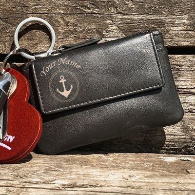 Key case "Anchor + Name - Left" Personalizable