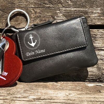 Key case "Anchor + Name - Left" Personalizable