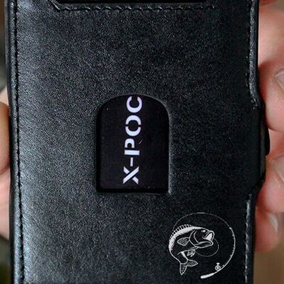 X-POC card holder made of genuine leather "Angel and Fish"