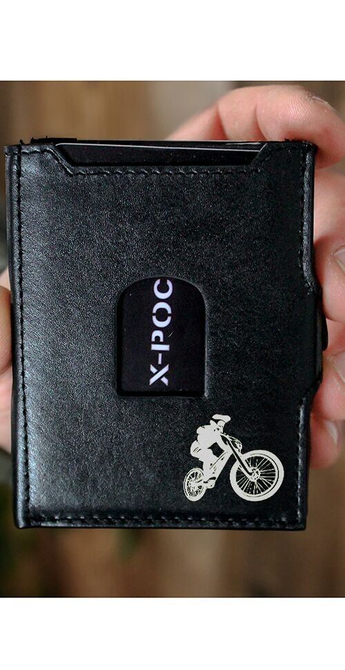 X-POC Kreditkartenetui aus echten Leder "Downhill"