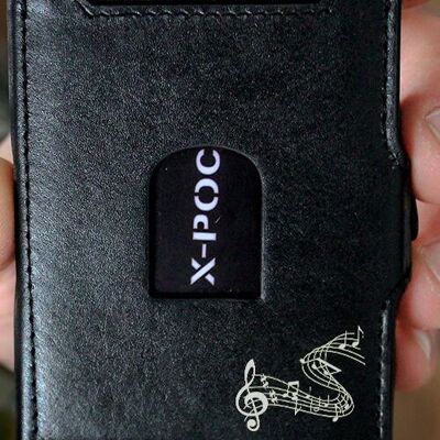 Étui à cartes X-POC "Notes de musique"