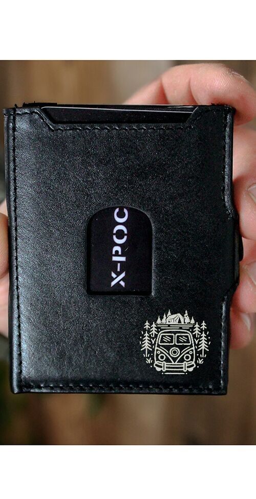 X-POC Kreditkartenhülle aus echten Leder "Van"