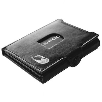 X-POC credit card holder made of genuine leather "Wave"