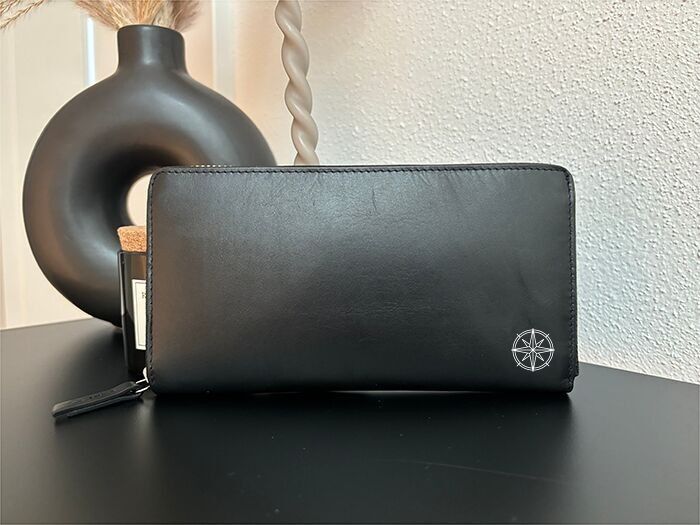 Real leather ladies wallet "Compass"