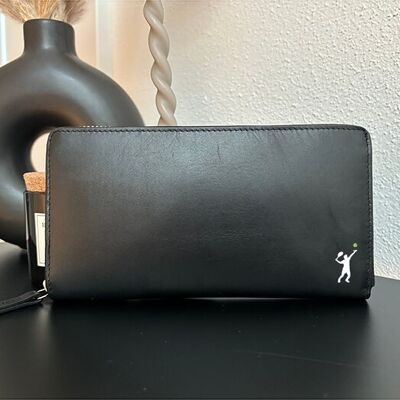 Ladies wallet made of genuine leather "Tennis player"